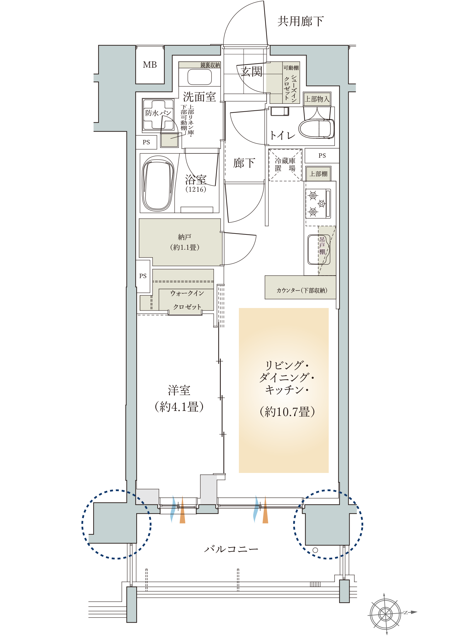 I1type 間取り図